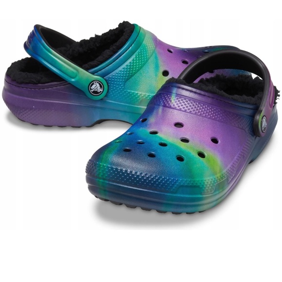 CROCS Other - Crocs Classic Lined Clogs Men's Black/Multi - SCI-FI